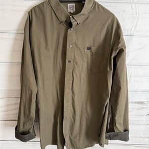 Cinch Men's Button-Down Khaki Shirt